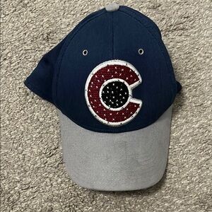 CCM Colorado Avalanche Blue and Gray Hat with Burgundy Emblem